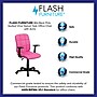 Flash Furniture Clayton Vinyl Swivel Mid-Back Quilted Task Office Chair, Pink (GO16911PINKA)~#|#~sp137199646_sc7