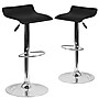 Flash Furniture Contemporary Vinyl Low Back Barstool, Adjustable Height, Black, 2-Pieces (2DS801CONTBKGG)~#|#~sp137199687_sc7