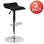 Flash Furniture Contemporary Vinyl Low Back Barstool, Adjustable Height, Black, 2-Pieces (2DS801CONTBKGG)~#|#~sp137199690_sc7
