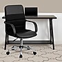 Flash Furniture Manor Ergonomic LeatherSoft/Mesh Swivel Mid-Back Task Office Chair, Black (LFW61B2)~#|#~sp137200459_sc7