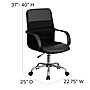 Flash Furniture Manor Ergonomic LeatherSoft/Mesh Swivel Mid-Back Task Office Chair, Black (LFW61B2)~#|#~sp137200463_sc7