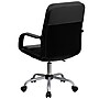 Flash Furniture Manor Ergonomic LeatherSoft/Mesh Swivel Mid-Back Task Office Chair, Black (LFW61B2)~#|#~sp137200465_sc7