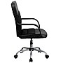 Flash Furniture Manor Ergonomic LeatherSoft/Mesh Swivel Mid-Back Task Office Chair, Black (LFW61B2)~#|#~sp137200466_sc7