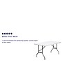 Flash Furniture Elon 5' x 30" Plastic Folding Table, Granite White (DADYCZ152)~#|#~sp137202540_sc7