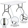Flash Furniture Elon 5' x 30" Plastic Folding Table, Granite White (DADYCZ152)~#|#~sp137202541_sc7