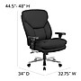 Flash Furniture HERCULES Series Ergonomic Fabric Executive Big & Tall Chair, 400 lb. Capacity, Black (GO2085)~#|#~sp137203178_sc7