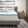 Flash Furniture Capri Comfortable Sleep Full Size Cooling Gel Memory Foam Mattress Topper, Blue, 54.3" x 75.5" x 3"  (MRM353F)~#|#~sp137203770_sc7