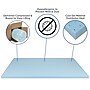 Flash Furniture Capri Comfortable Sleep Twin Size Cooling Gel Memory Foam Mattress Topper, Blue, 39" x 75.5" x 2" (MRM352T)~#|#~sp137203779_sc7