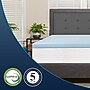 Flash Furniture Capri Comfortable Sleep Full Size Cooling Gel Memory Foam Mattress Topper, Blue, 54.3" x 75.5" x 3"  (MRM353F)~#|#~sp137203842_sc7