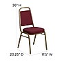 Flash Furniture Hercules Contemporary Fabric/Metal Dining Chair, Burgundy/Gold (FDBHF1AG0847)~#|#~sp137301005_sc7