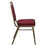 Flash Furniture Hercules Contemporary Fabric/Metal Dining Chair, Burgundy/Gold (FDBHF1AG0847)~#|#~sp137301006_sc7