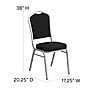 Flash Furniture HERCULES Series Fabric Banquet Stacking Chair, Black/Silver Frame, 4 Pack (4FDC01S11)~#|#~sp137393734_sc7