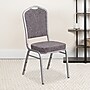 Flash Furniture HERCULES Series Fabric Banquet Stacking Chair, Herringbone/Silver Frame, 4 Pack (4FDC01S12)~#|#~sp137393772_sc7