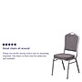 Flash Furniture HERCULES Series Fabric Banquet Stacking Chair, Herringbone/Silver Frame, 4 Pack (4FDC01S12)~#|#~sp137393773_sc7