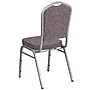Flash Furniture HERCULES Series Fabric Banquet Stacking Chair, Herringbone/Silver Frame, 4 Pack (4FDC01S12)~#|#~sp137393777_sc7