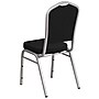 Flash Furniture HERCULES Series Fabric Banquet Stacking Chair, Black/Silver Frame, 4 Pack (4FDC01S11)~#|#~sp137393834_sc7