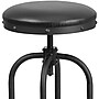 Flash Furniture Rustic LeatherSoft Swivel Barstool, Black (ETBR542230)~#|#~sp137395817_sc7
