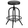 Flash Furniture Rustic LeatherSoft Swivel Barstool, Black (ETBR542230)~#|#~sp137395938_sc7