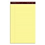 Ampad Gold Fibre Notepads, 8.5" x 14", Wide Rule, Canary, 50 Sheets/Pad, 12 Pads/Pack (TOP 20-030R)~#|#~sp137855694_sc7