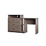 Ameriwood Rebel 3-in-1 59" Media Dresser and Desk Combo, Distressed Gray Oak (9866307COM)~#|#~sp138066267_sc7