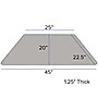 Flash Furniture Wren Trapezoid Mobile Activity Table, 22.5" x 45", Height Adjustable, Gray (XUA2448TRPGYHAC)~#|#~sp138374584_sc7