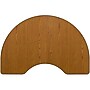 Flash Furniture Wren Kidney Mobile Activity Table, 48" x 72", Height Adjustable, Oak (XUA4872KIDOKTAC)~#|#~sp138375790_sc7