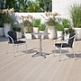 Flash Furniture Lila Aluminum/Rattan Stacking Chair, Black, 4/Pack (4TLH020BK)~#|#~sp138378096_sc7