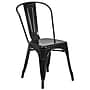 Flash Furniture Darcy Indoor-Outdoor Table Set with 4 Stack Chairs, 63" x 31.5", Black (ETCT005430BK)~#|#~sp138378206_sc7