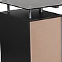 Flash Furniture 47" Glass Glass Computer Desks Black (NANWK021A)~#|#~sp140431523_sc7