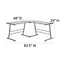 Flash Furniture 84" Glass L-Shape Computer Desk, Clear/Silver (NANCD22181)~#|#~sp140431634_sc7