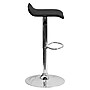 Flash Furniture Contemporary Vinyl Low Back Barstool, Adjustable Height, Black (DS801CONTBK)~#|#~sp140431882_sc7