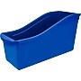 Storex Plastic Large Book Bin, 14.3" x 5.3" x 7", Blue, Pack of 6 (STX71101U06C-6)~#|#~sp140938293_sc7
