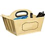 Teacher Created Resources Vinyl Storage Caddy, 9" x 9" x 6", Burlap Design, Pack of 2 (TCR20836-2)~#|#~sp140938683_sc7