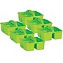 Teacher Created Resources® Plastic Storage Caddy, 9" x 9.25" x 5.25", Lime, Pack of 6 (TCR20905-6)~#|#~sp140938713_sc7
