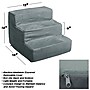 PETMAKER Foam Pet Steps 12"H x 15"W, Gray (M320213)~#|#~sp14170909_sc7