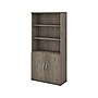 Bush Business Furniture Studio C 73"H 5-Shelf Bookcase with Doors, Modern Hickory Laminated Wood (STC015MH)~#|#~sp143582238_sc7