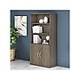 Bush Business Furniture Studio C 73"H 5-Shelf Bookcase with Doors, Modern Hickory Laminated Wood (STC015MH)~#|#~sp143582239_sc7