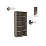 Bush Business Furniture Studio C 73"H 5-Shelf Bookcase with Doors, Modern Hickory Laminated Wood (STC015MH)~#|#~sp143582240_sc7