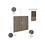 Bush Business Furniture Studio C 73"H 5-Shelf Bookcase with Doors, Modern Hickory Laminated Wood (STC015MH)~#|#~sp143582241_sc7