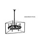 Mount-It! Pro Triple-Screen Tilt Ceiling TV Mount, 66 Lbs. Max. (MI-20119)~#|#~sp143582286_sc7