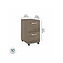 Bush Business Furniture Studio C 2-Drawer Mobile Vertical File Cabinet, Letter/Legal Size, Lockable, Modern Hickory (SCF116MHSU)~#|#~sp143680516_sc7