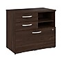 Bush Business Furniture Studio C Office Storage Cabinet with Drawers and Shelves, Black Walnut (SCF130BWSU)~#|#~sp143680521_sc7
