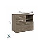 Bush Business Furniture Studio C Office Storage Cabinet with Drawers and Shelves, Modern Hickory (SCF130MHSU)~#|#~sp143680538_sc7