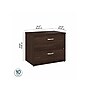 Bush Business Furniture Studio C 2 Drawer Lateral File Cabinet, Black Walnut (SCF136BWSU)~#|#~sp143680564_sc7