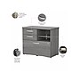 Bush Business Furniture Studio C Office Storage Cabinet with Drawers and Shelves, Platinum Gray (SCF130PGSU)~#|#~sp143680586_sc7