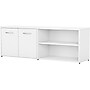 Bush Business Furniture Studio C Low Storage Cabinet with Doors and Shelves, White (SCS160WH)~#|#~sp143680598_sc7