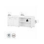 Bush Business Furniture Studio C Low Storage Cabinet with Doors and Shelves, White (SCS160WH)~#|#~sp143680601_sc7