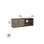 Bush Business Furniture Studio C Low Storage Cabinet with Doors and Shelves, Modern Hickory (SCS160MH)~#|#~sp143680608_sc7
