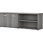 Bush Business Furniture Studio C Low Storage Cabinet with Doors and Shelves, Platinum Gray (SCS160PG)~#|#~sp143680612_sc7