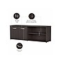 Bush Business Furniture Studio C Low Storage Cabinet with Doors and Shelves, Storm Gray (SCS160SG)~#|#~sp143680621_sc7